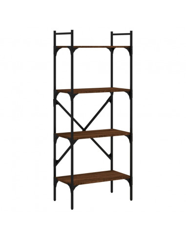 Libreria Rovere Marrone 4 Ripiani 56x31,5x138,5 cm Multistrato