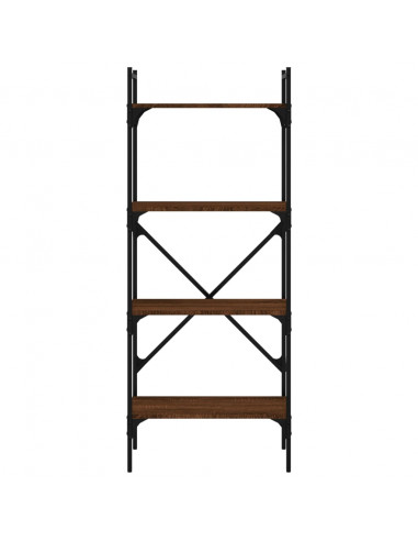 Libreria Rovere Marrone 4 Ripiani 56x31,5x138,5 cm Multistrato