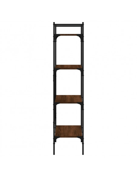 Libreria Rovere Marrone 4 Ripiani 56x31,5x138,5 cm Multistrato