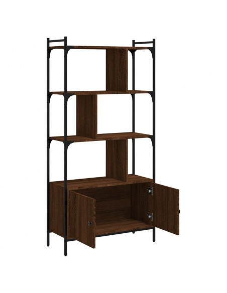 Libreria Ante Rovere Marrone 76,5x30x154,5 cm Legno Multistrato