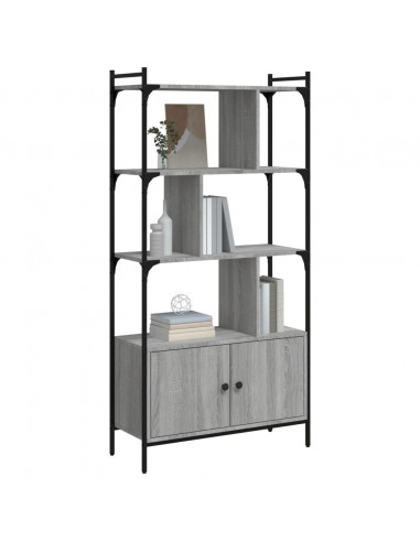 Libreria Ante Grigio Sonoma 76,5x30x154,5 cm Legno Multistrato