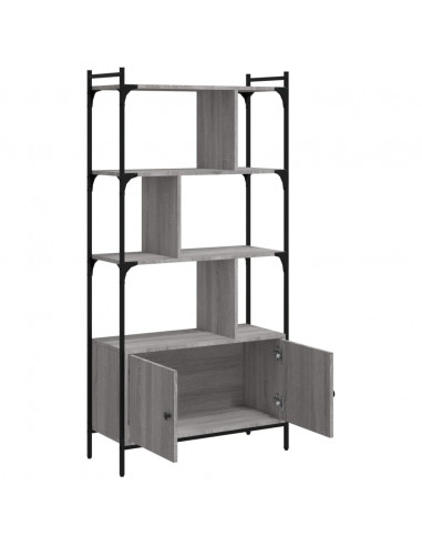 Libreria Ante Grigio Sonoma 76,5x30x154,5 cm Legno Multistrato