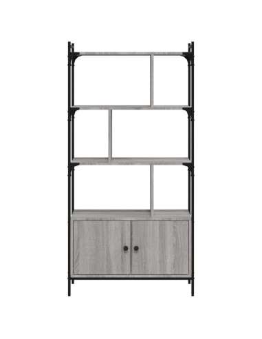Libreria Ante Grigio Sonoma 76,5x30x154,5 cm Legno Multistrato