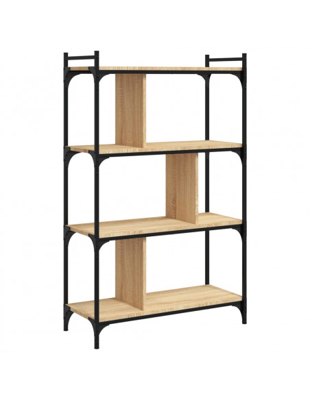Libreria Rovere Sonoma 4 Ripiani 76x32x123 cm Legno Multistrato