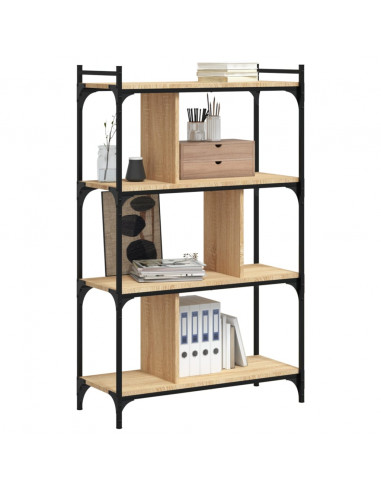 Libreria Rovere Sonoma 4 Ripiani 76x32x123 cm Legno Multistrato