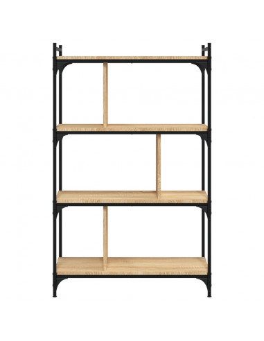 Libreria Rovere Sonoma 4 Ripiani 76x32x123 cm Legno Multistrato