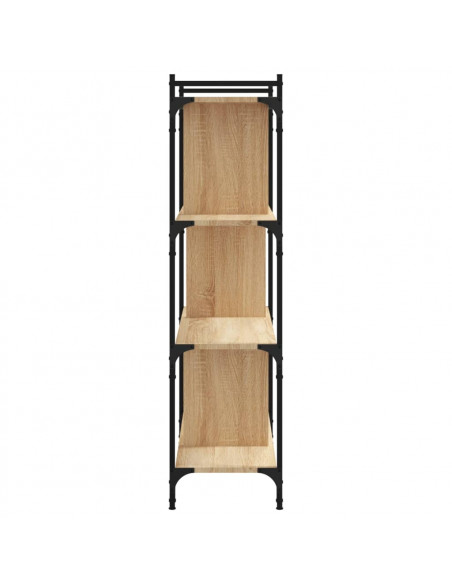Libreria Rovere Sonoma 4 Ripiani 76x32x123 cm Legno Multistrato