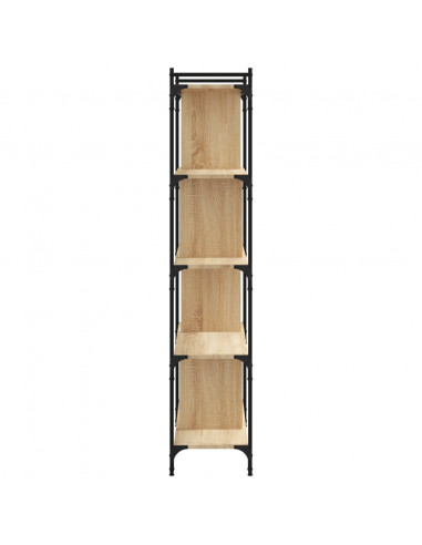 Libreria Rovere Sonoma 5 Ripiani 76x32x158 cm Legno Multistrato