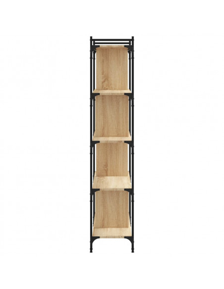 Libreria Rovere Sonoma 5 Ripiani 76x32x158 cm Legno Multistrato