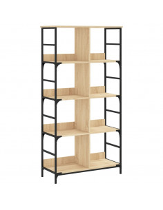 Libreria Rovere Sonoma 78,5x33x153 cm in Legno Multistrato 2