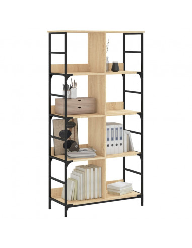 Libreria Rovere Sonoma 78,5x33x153 cm in Legno Multistrato