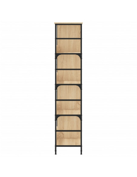Libreria Rovere Sonoma 78,5x33x153 cm in Legno Multistrato