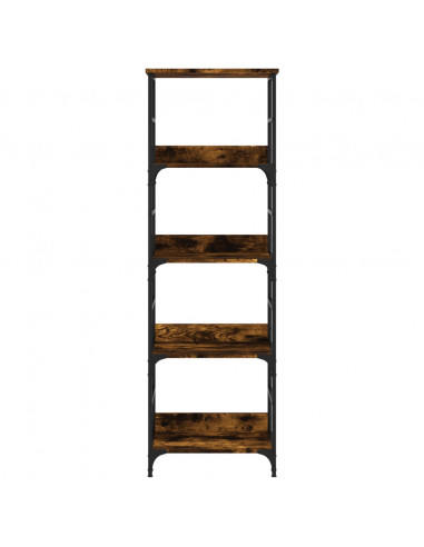 Libreria Rovere Fumo 50x33x153 cm in Legno Multistrato