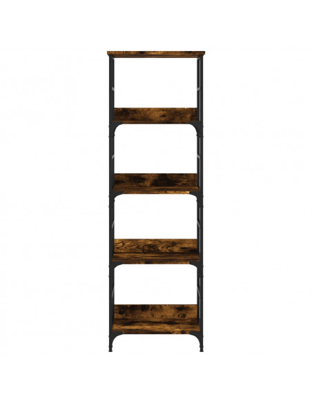 Libreria Rovere Fumo 50x33x153 cm in Legno Multistrato