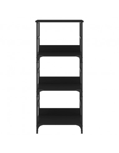 Libreria Nera 50x33x117,5 cm in Legno Multistrato