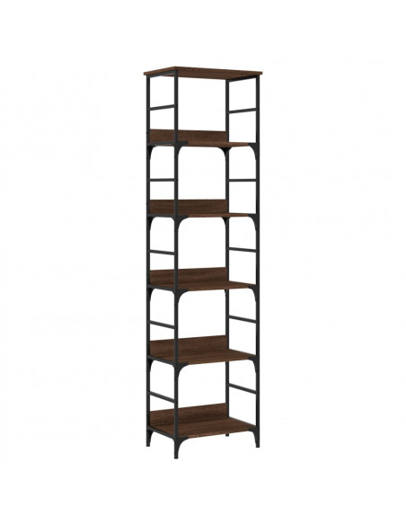 Libreria Rovere Marrone 50x33x188,5 cm in Legno Multistrato