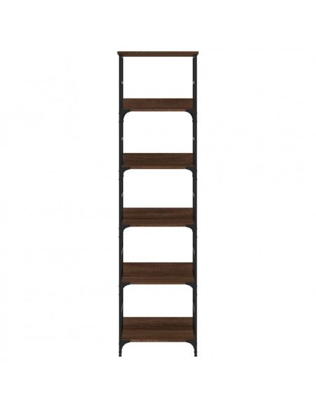 Libreria Rovere Marrone 50x33x188,5 cm in Legno Multistrato