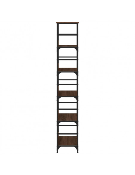 Libreria Rovere Marrone 50x33x188,5 cm in Legno Multistrato