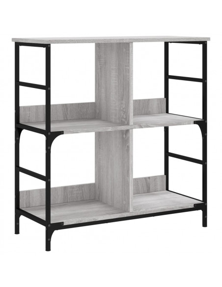Libreria Grigio Sonoma 78,5x33x82 cm in Legno Multistrato