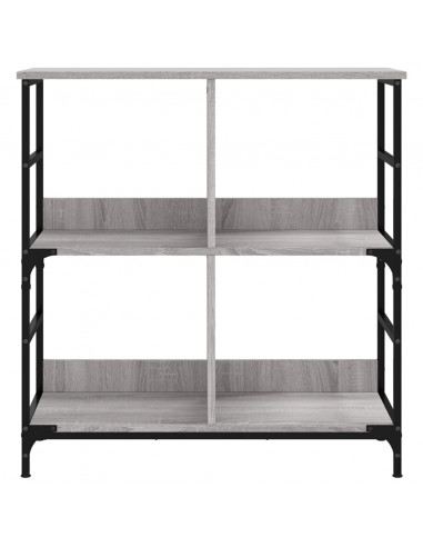Libreria Grigio Sonoma 78,5x33x82 cm in Legno Multistrato