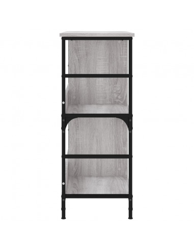 Libreria Grigio Sonoma 78,5x33x82 cm in Legno Multistrato