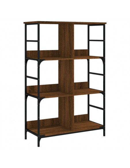 Libreria Rovere Marrone 78,5x33x117,5 cm in Legno Multistrato