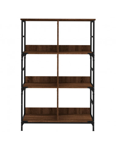 Libreria Rovere Marrone 78,5x33x117,5 cm in Legno Multistrato