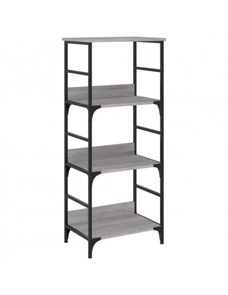 Libreria Grigio Sonoma 50x33x117,5 cm in Legno Multistrato