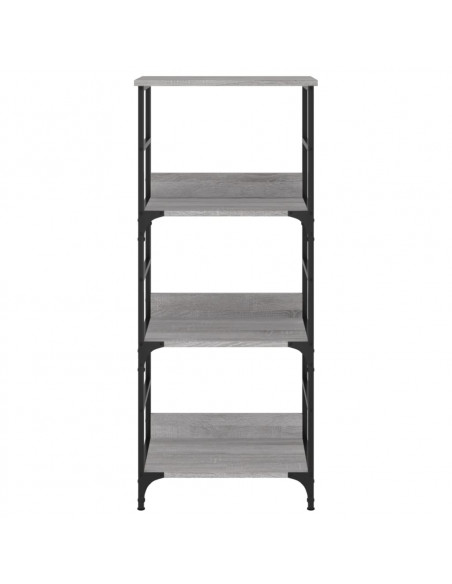 Libreria Grigio Sonoma 50x33x117,5 cm in Legno Multistrato