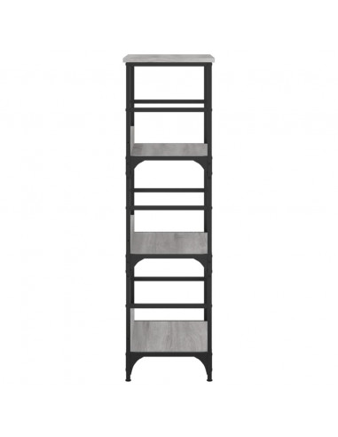 Libreria Grigio Sonoma 50x33x117,5 cm in Legno Multistrato