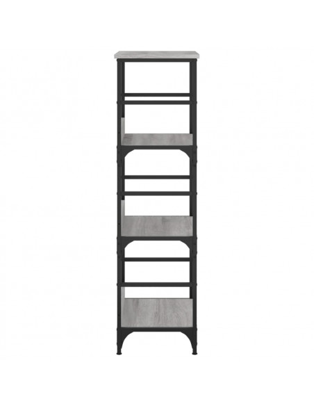 Libreria Grigio Sonoma 50x33x117,5 cm in Legno Multistrato