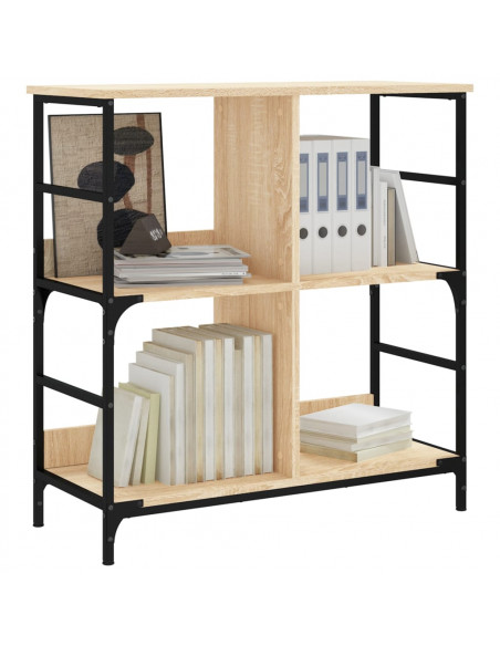 Libreria Rovere Sonoma 78,5x33x82 cm in Legno Multistrato