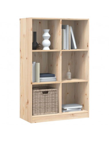 Libreria 70x33x110 cm in Legno Massello di Pino
