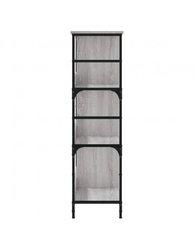 Libreria Grigio Sonoma 78,5x33x117,5 cm in Legno Multistrato