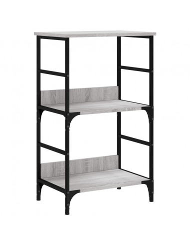 Libreria Grigio Sonoma 50x33x82 cm in Legno Multistrato