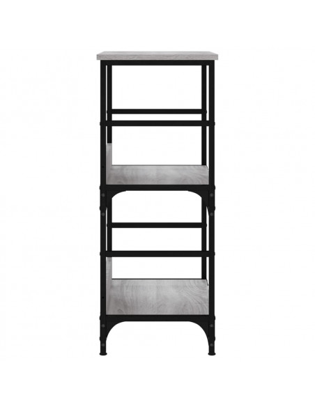 Libreria Grigio Sonoma 50x33x82 cm in Legno Multistrato