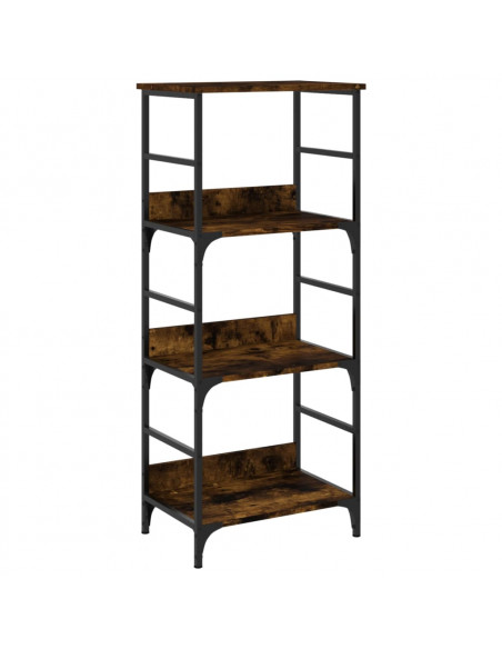 Libreria Rovere Fumo 50x33x117,5 cm in Legno Multistrato