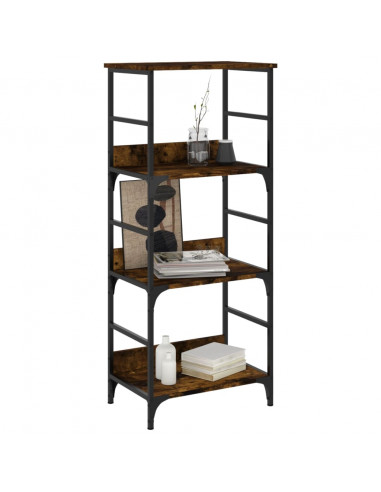 Libreria Rovere Fumo 50x33x117,5 cm in Legno Multistrato