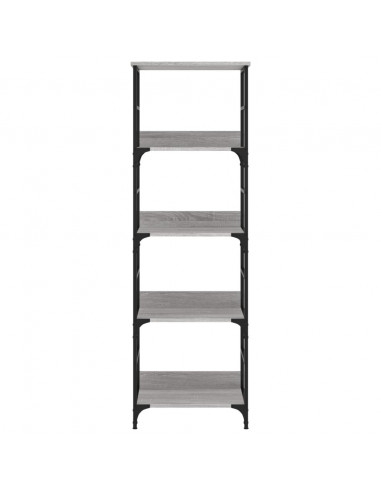 Libreria Grigio Sonoma 50x33x153 cm in Legno Multistrato