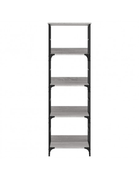 Libreria Grigio Sonoma 50x33x153 cm in Legno Multistrato