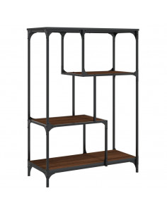 Libreria Rovere Marrone 81x36x115cm Legno Multistrato e Acciaio 2