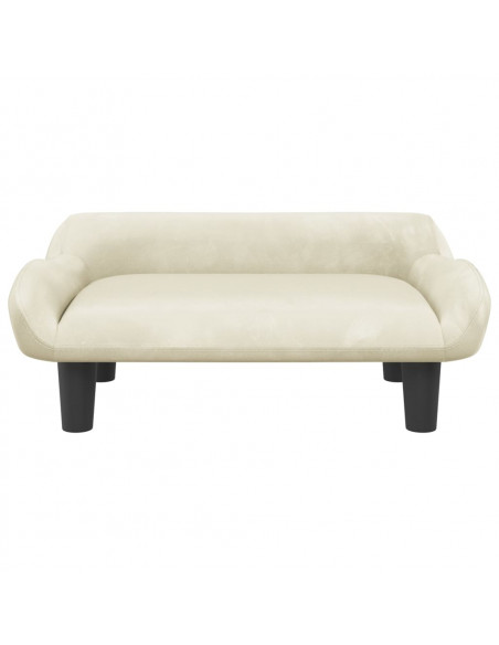 Lettino per Cani Crema 70x40x24 cm in Velluto