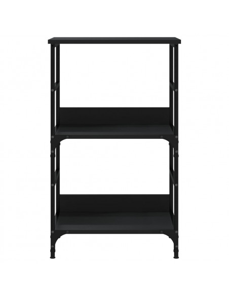 Libreria Nera 50x33x82 cm in Legno Multistrato
