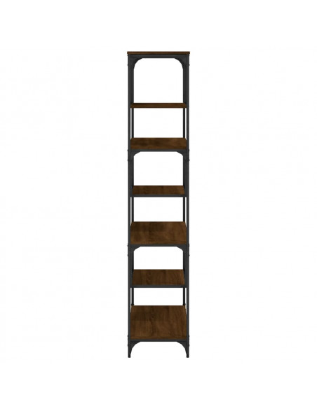 Libreria Rovere Marrone 81x36x176 cm in Legno Multistrato