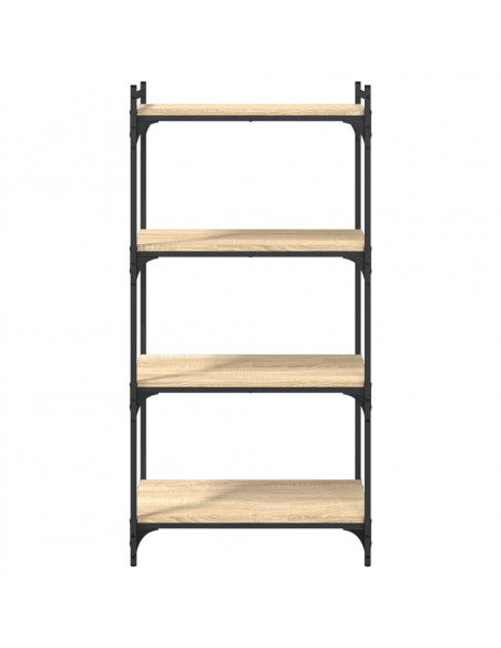 Libreria 4 Ripiani Rovere Sonoma 60x30x120 cm Legno Multistrato