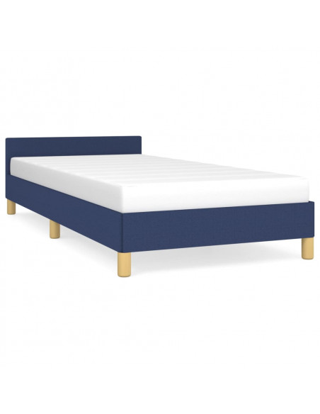 Giroletto con Testiera Blu 80x200 cm in Tessuto