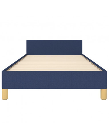 Giroletto con Testiera Blu 80x200 cm in Tessuto