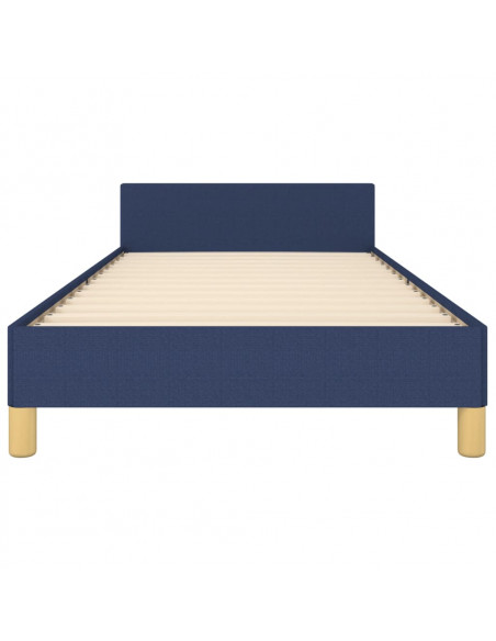 Giroletto con Testiera Blu 80x200 cm in Tessuto