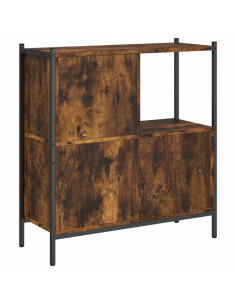 Libreria Rovere Fumo 72x28x77,5 cm in Legno Multistrato 2