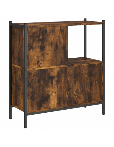 Libreria Rovere Fumo 72x28x77,5 cm in Legno Multistrato
